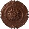 Ekena Millwork Southampton Ceiling Medallion, Hand-Painted Copper Penny, 16 1/2"OD x 2 3/8"P CM16SOCPS - alternate 1